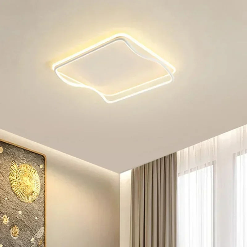 lustre moderne à leds pour décoration intérieure élégante