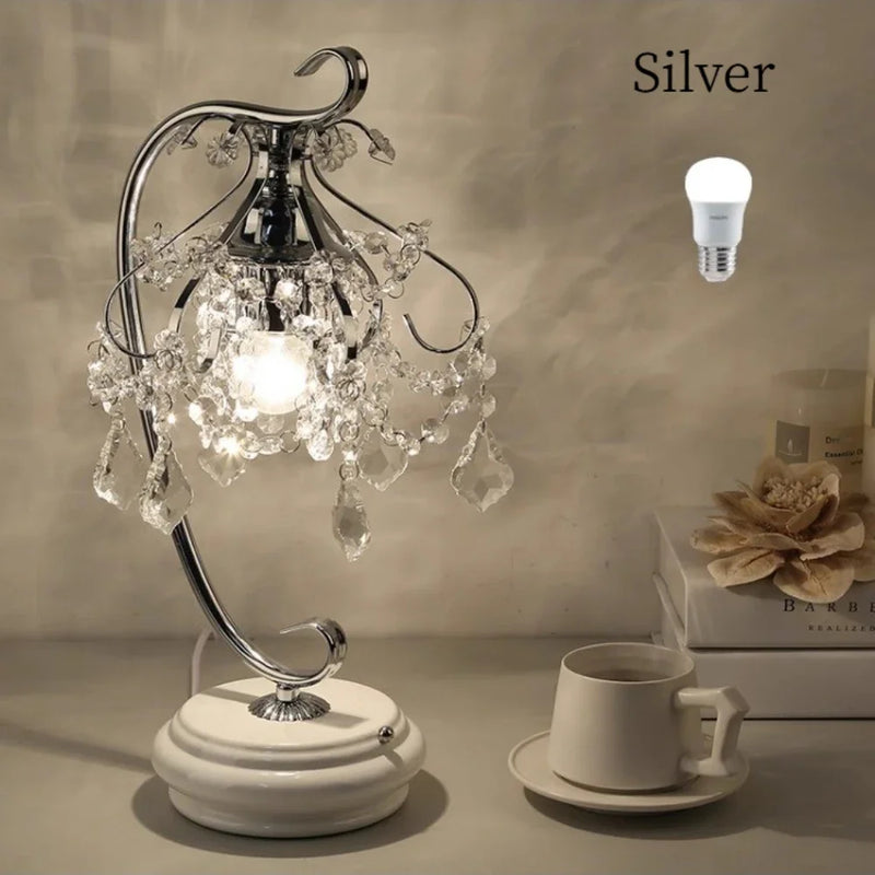 lampe de bureau led en cristal pour décoration moderne intérieure