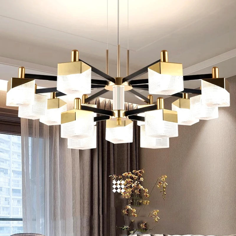 lustres modernes led suspendus pour éclairage intérieur