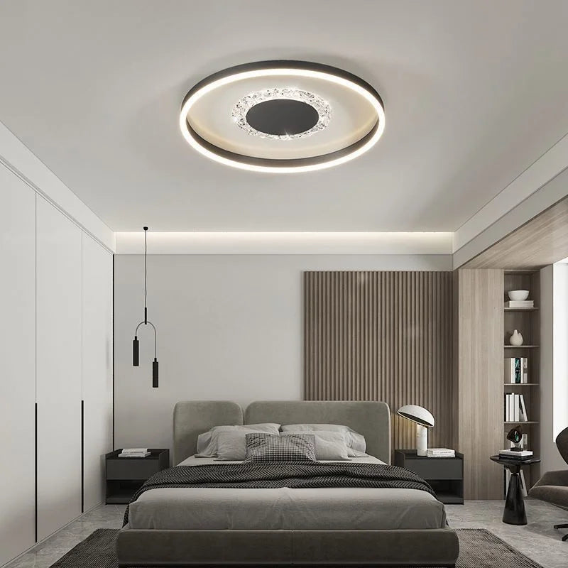 plafonnier led décoratif circulaire pour intérieur moderne