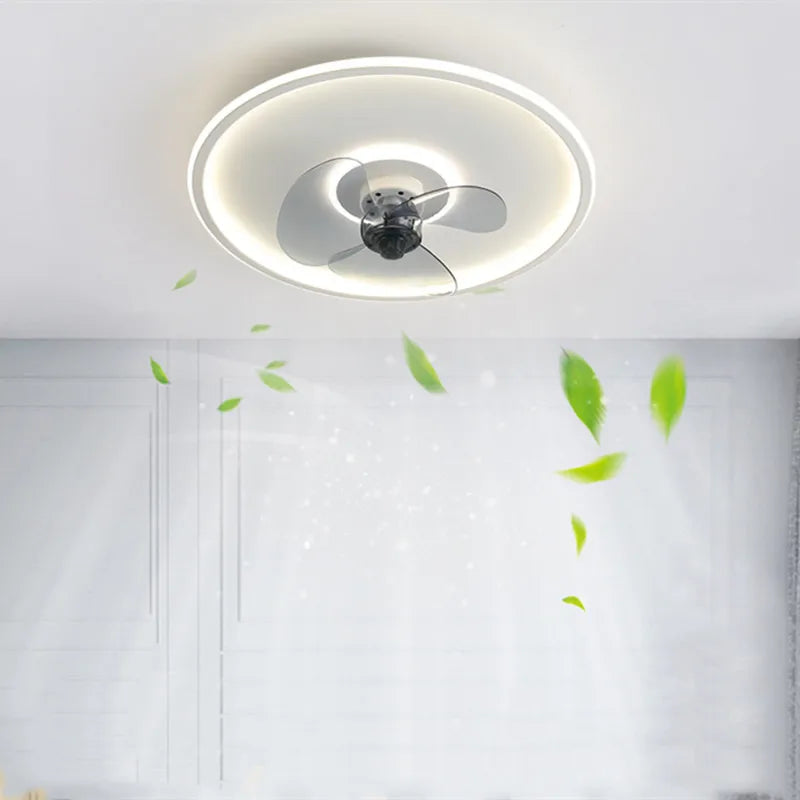 ventilateur de plafond intelligent avec télécommande et éclairage LED