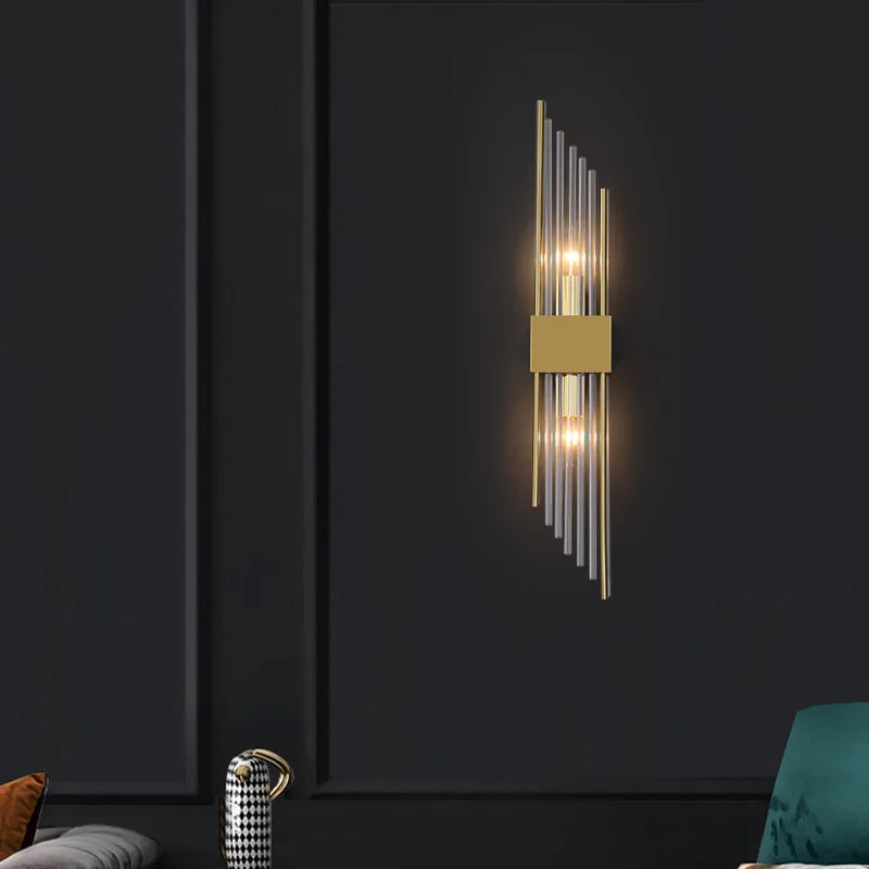 applique murale led en cristal luxe design nordique pour intérieur élégant