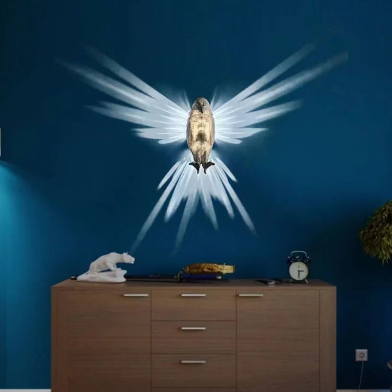 applique murale led hibou aigle décoration créative pour la maison