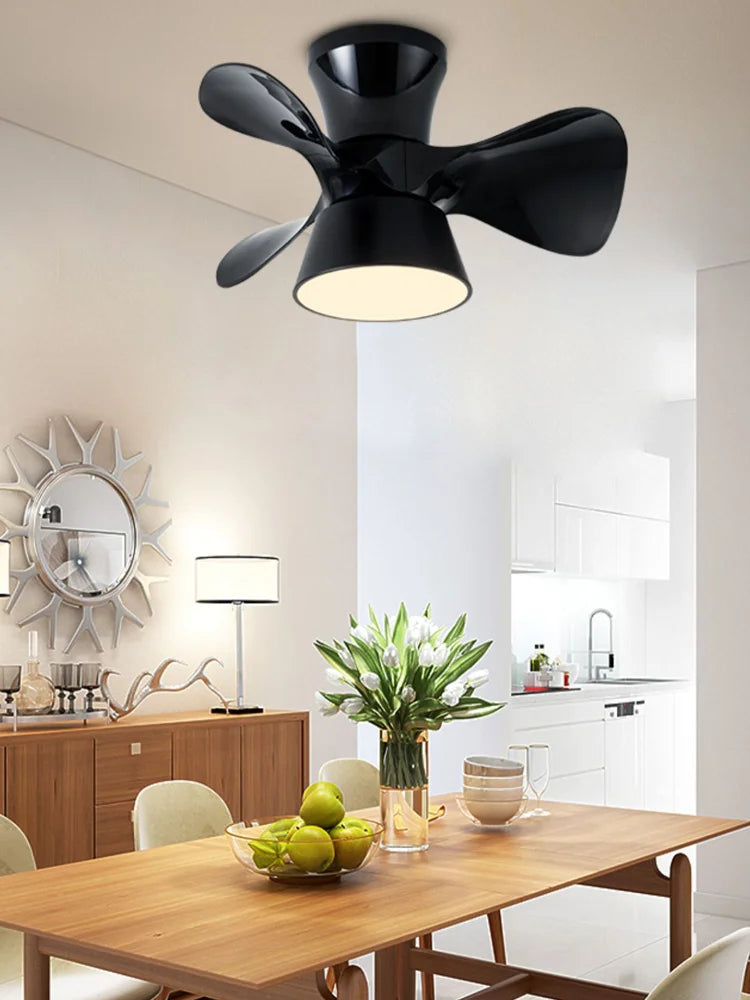 lustre moderne à led avec ventilateur pour intérieur