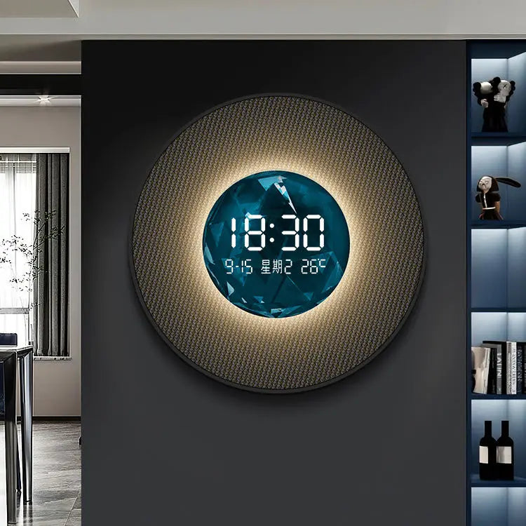 horloge décorative numérique lumineuse pour restaurant et décoration intérieure