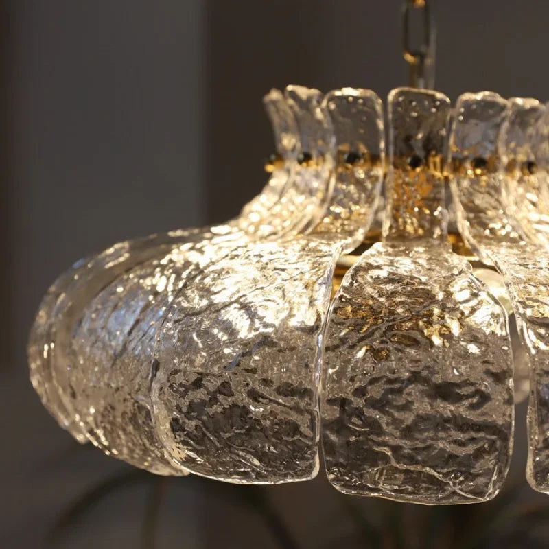 lustre nordique en verre pour décoration moderne intérieure