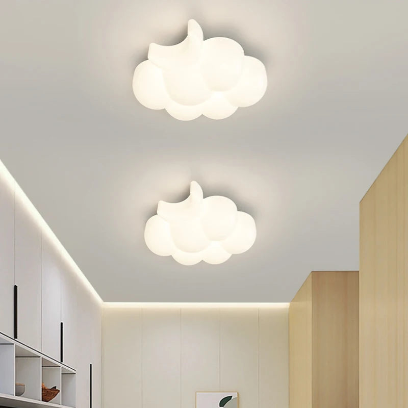 applique murale nuage blanche lampe enfant design moderne et chaleureux