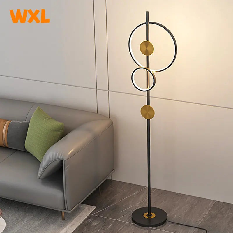 lampadaire led art déco moderne en métal pour intérieur décoratif