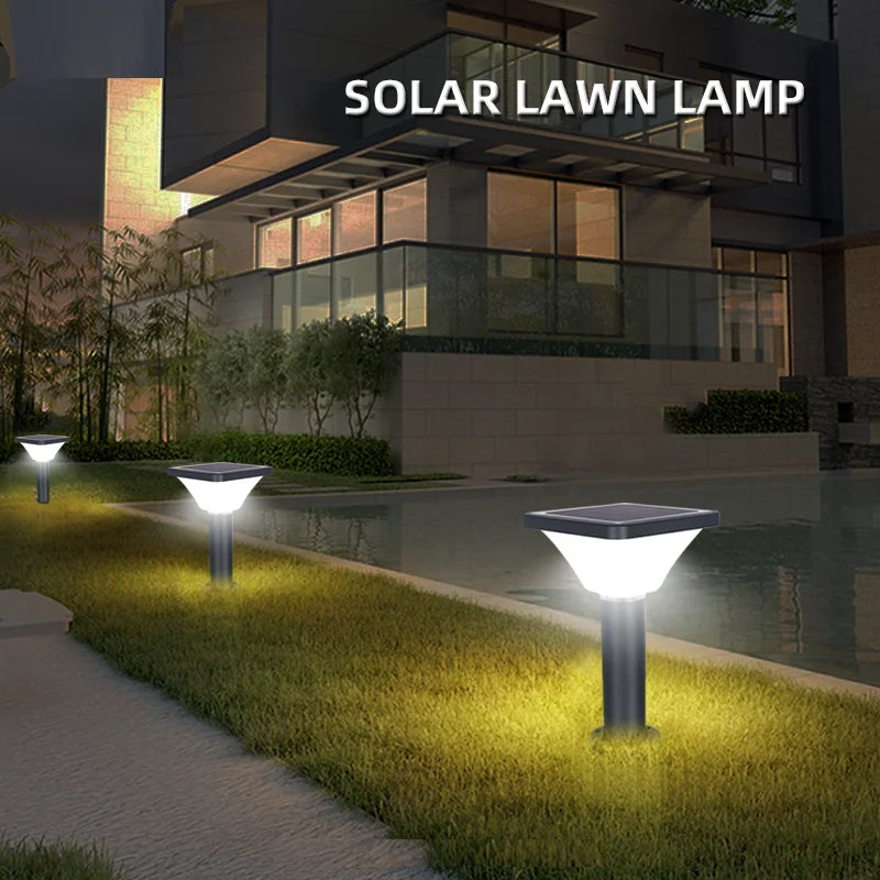 lampe de jardin solaire moderne pour décoration extérieure économique