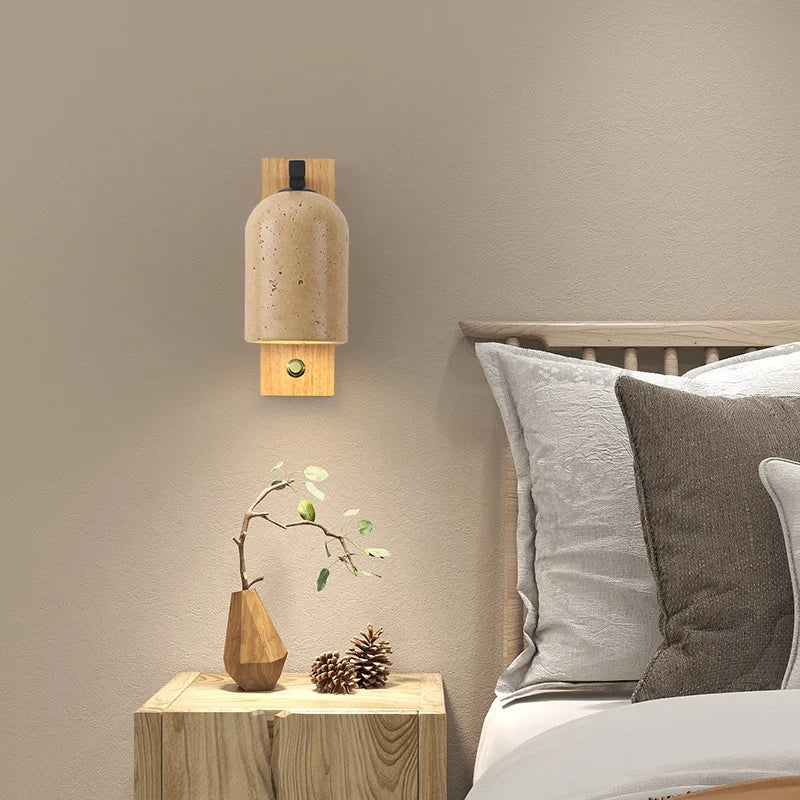 applique murale led en pierre naturelle avec interrupteur et livraison directe