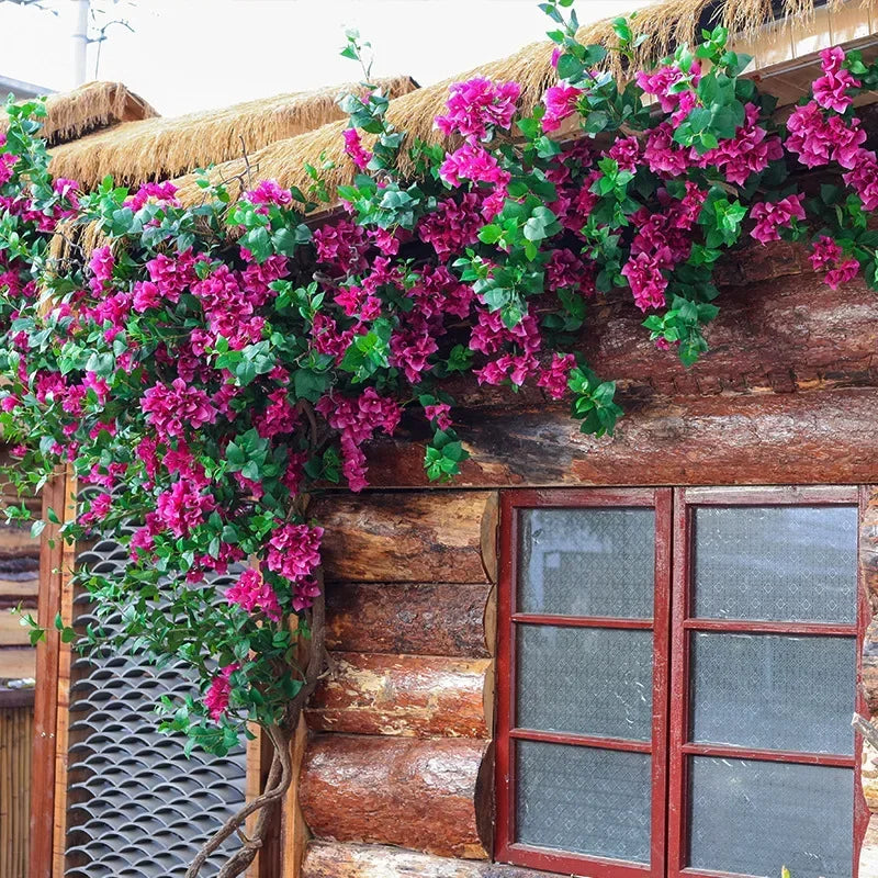 fleurs artificielles vignes prunes pour décoration fête et festival