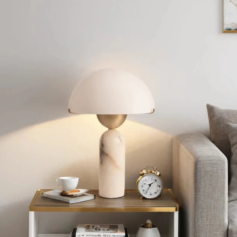 lampe de bureau en marbre minimaliste design nordique moderne