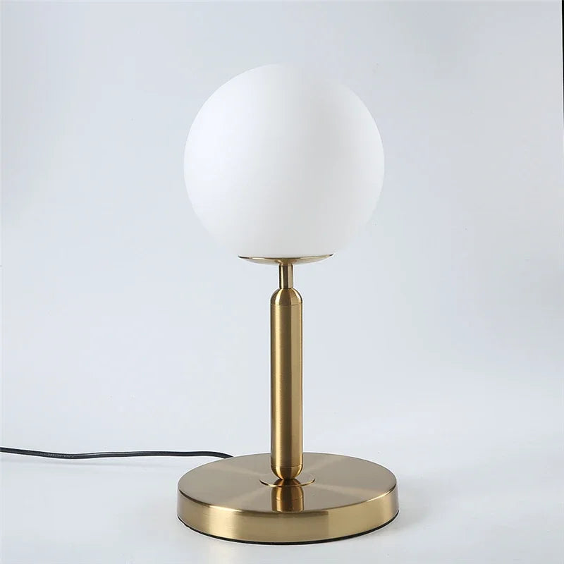 lampe de bureau moderne en verre pour décoration intérieure