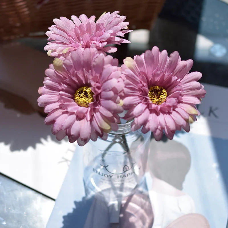 fleurs de gerbera artificielles pour décoration de fête et mariage