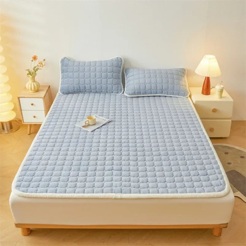 nouveau matelas en polaire chaude pour hiver étudiants couette épaisse