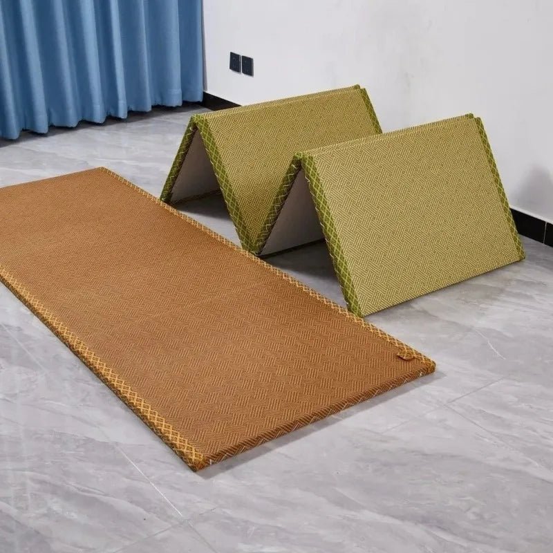 tapis de sol en bambou et noix de coco futon pliable pour pause déjeuner