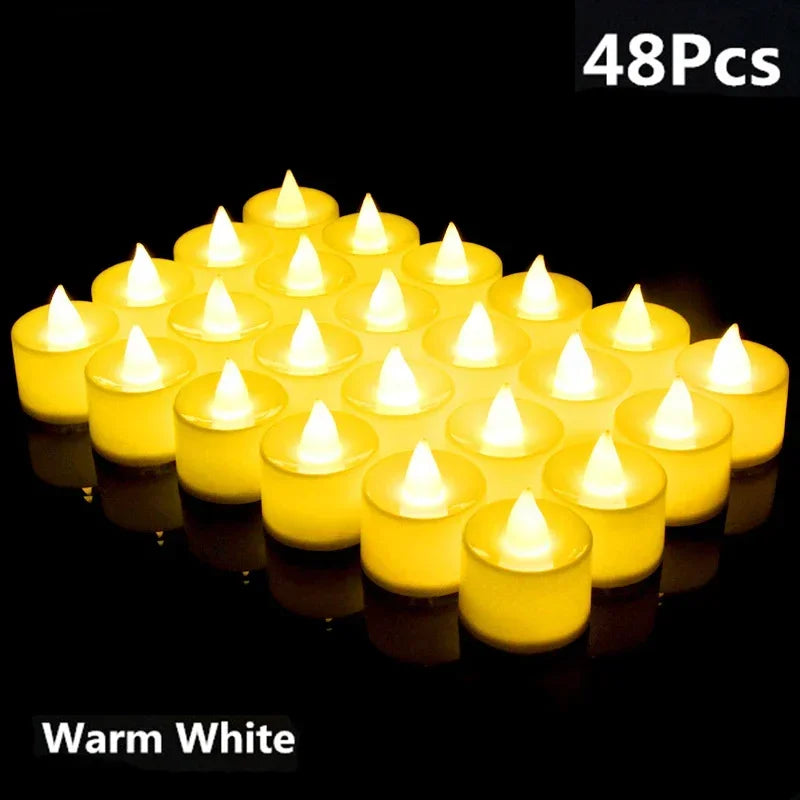 lot de bougies led sans flamme pour décorations de fête romantiques