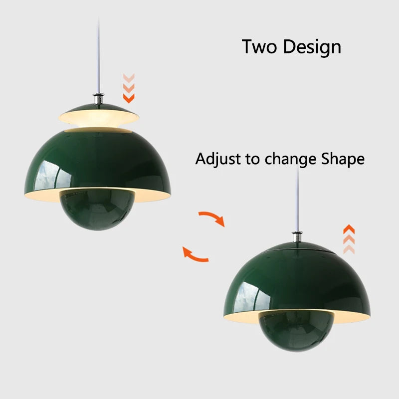 suspension nordique semi-circulaire minimaliste multicolore décorative