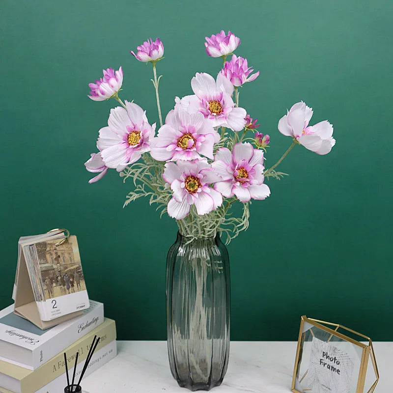 branche de fleurs artificielles en soie pour décoration de mariage