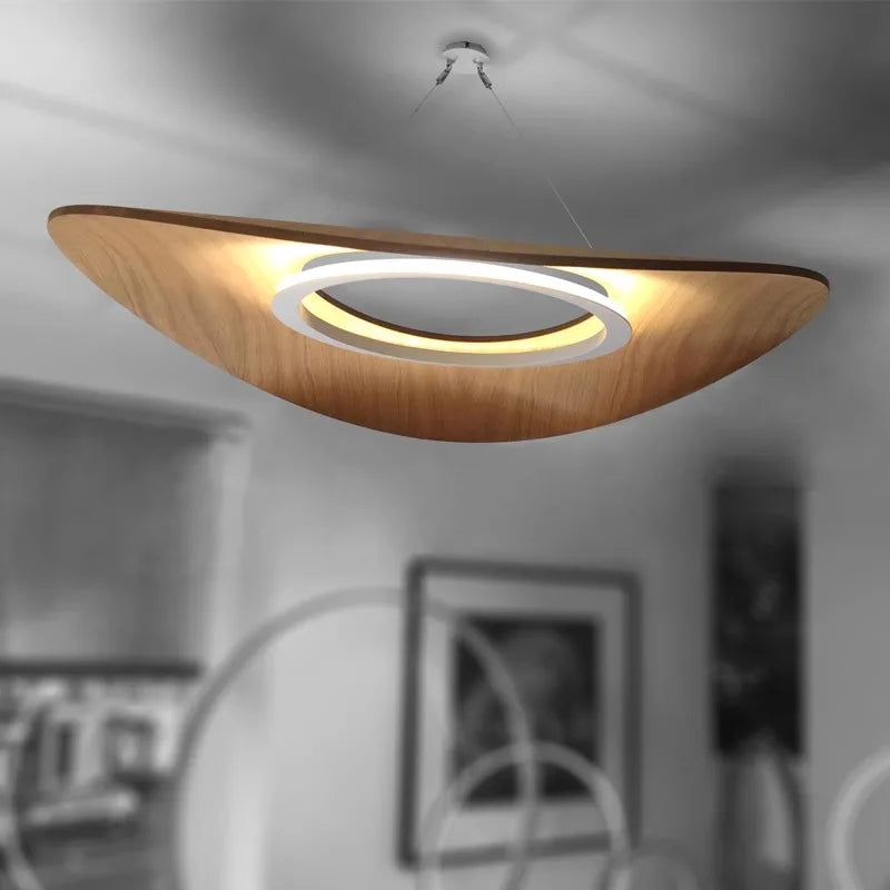 lustre minimaliste moderne en bois design danois