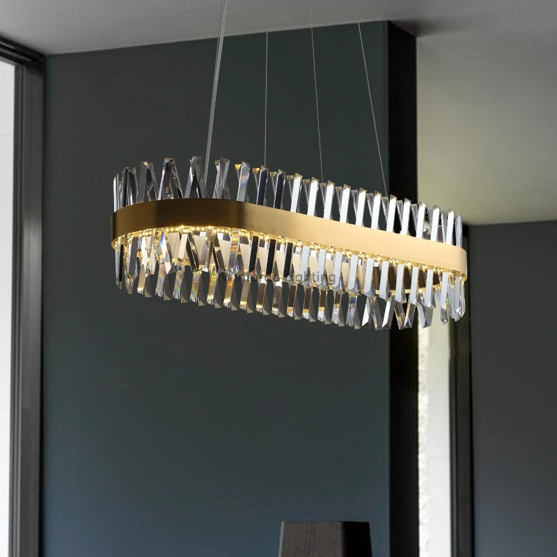 lustre de luxe en cristal winfordo wf-xd009 éclairage d'intérieur