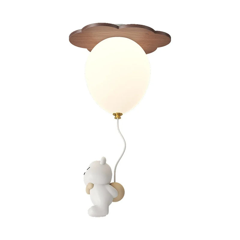 plafonnier led ours ballon décoration créative pour enfant