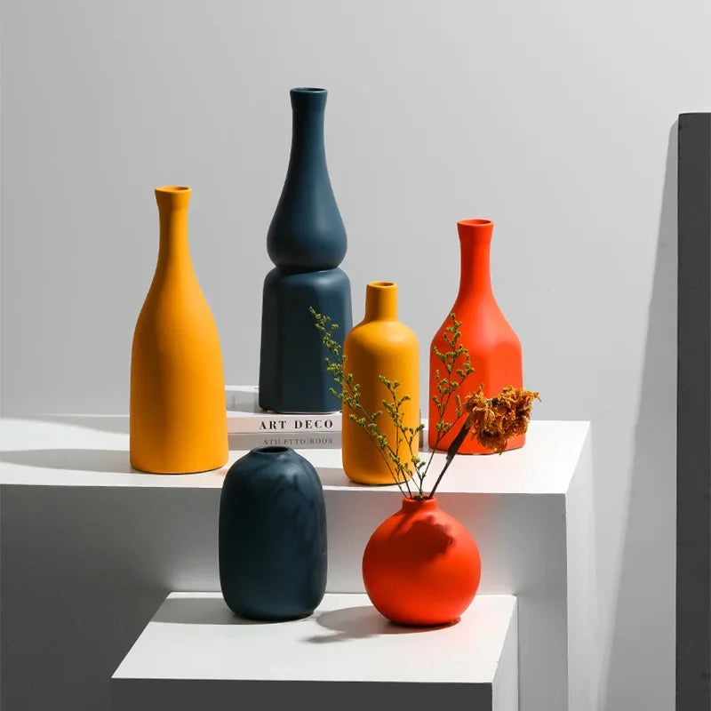 vase en céramique nordique pour décoration intérieure ou cadeau