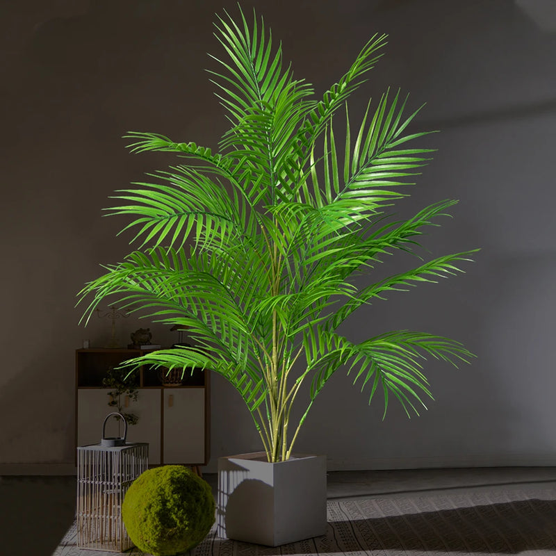 plantes artificielles tropicales grand palmier pour décoration intérieure et extérieure