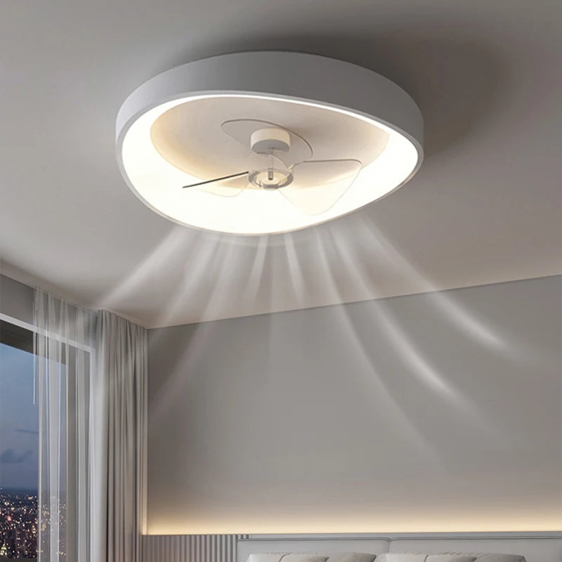 lustre intelligent moderne avec télécommande et ventilateur intégré