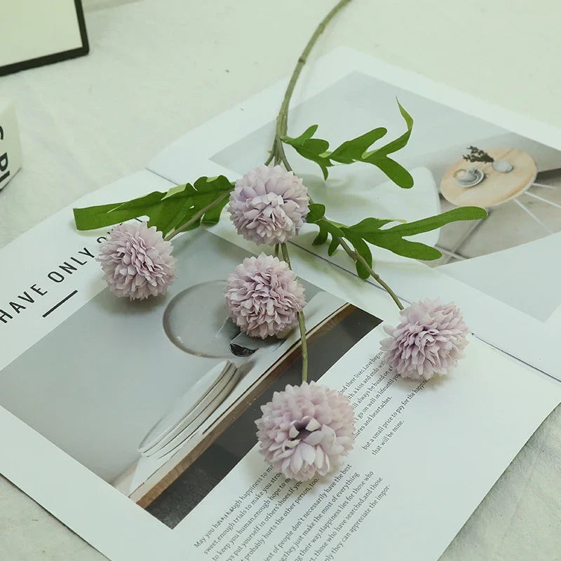 branche de chrysanthème artificielle pour décoration florale élégante