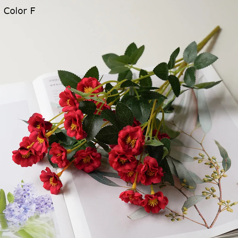 fleurs de roses artificielles en soie pour mariage et décoration