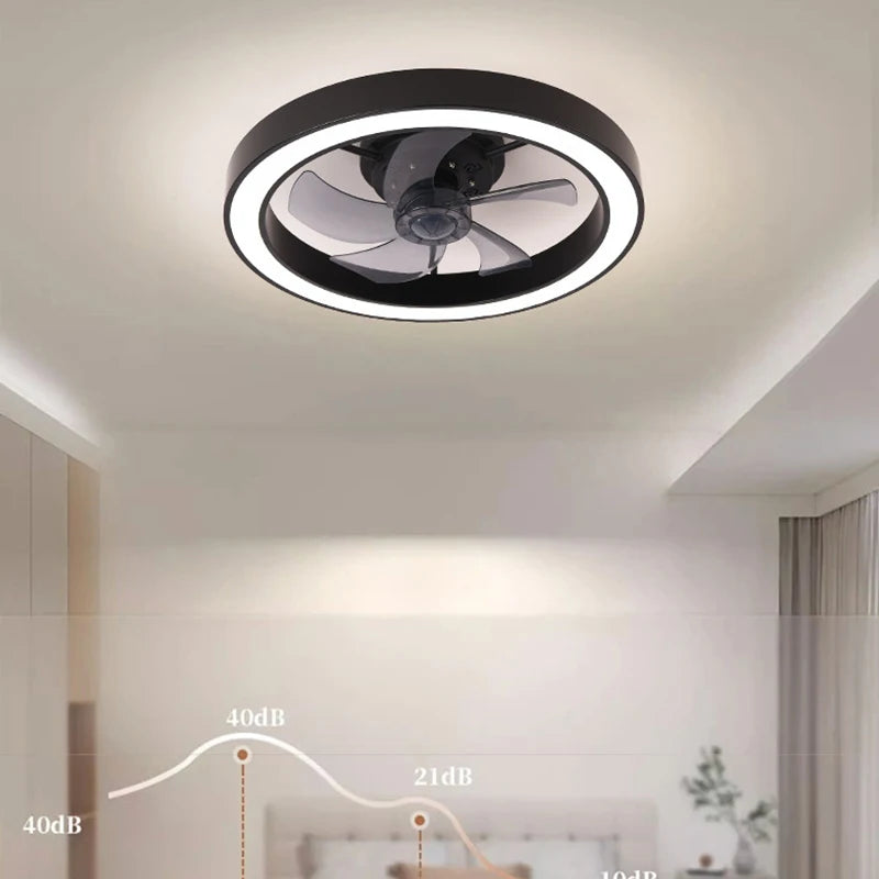 Modern LED Fan Light Remote Control Timed Electric Fan Bedroom, Living Room Decoration, Home Decoration LED Ceiling Fan Light