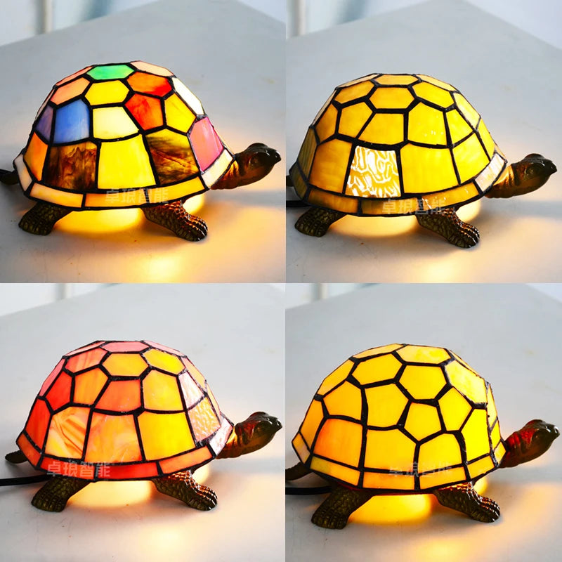 lampe de chevet tortue veilleuse led décorative pour enfant