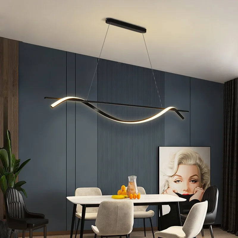 suspension en led design moderne pour décoration intérieure