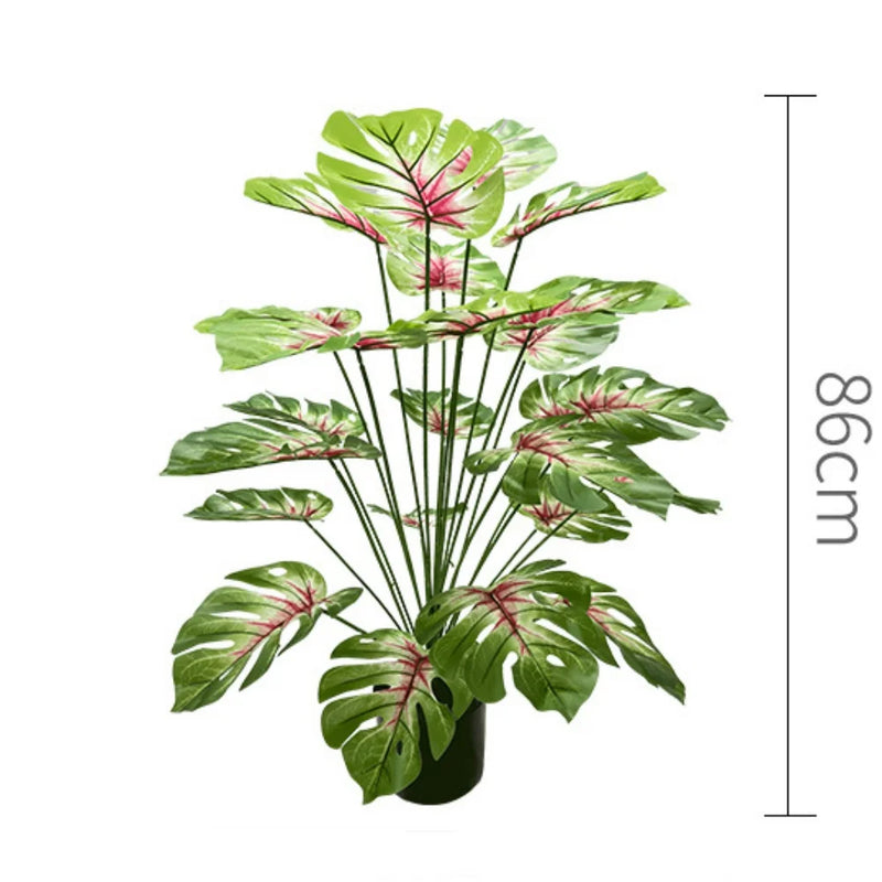 plante artificielle feuilles de tortue pour décoration intérieure