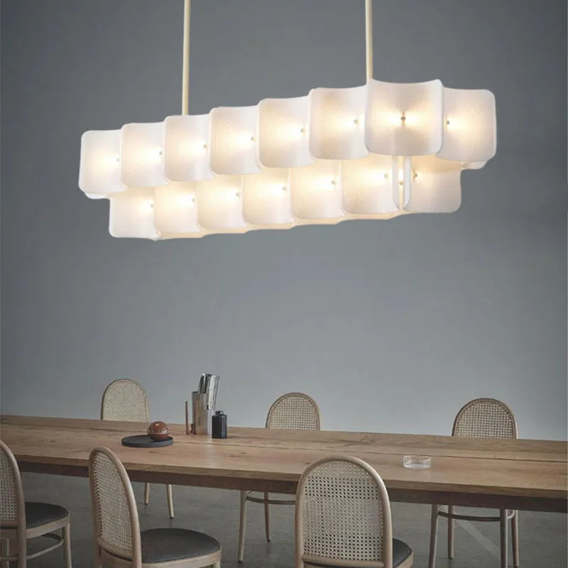 lustre led moderne style 	 acrylique gradation variable