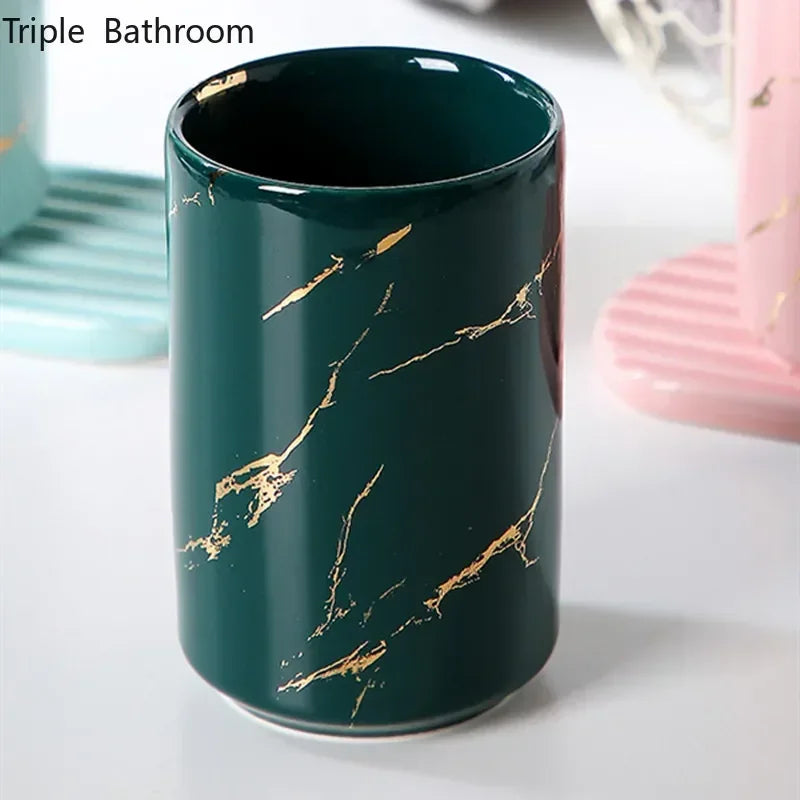 tasse en céramique pour couple porte-brosse à dents et rangement