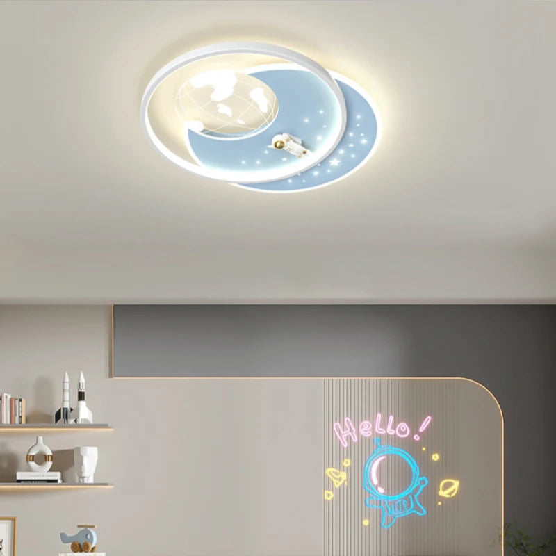 plafonnier moderne créatif pour chambre d'enfant en led