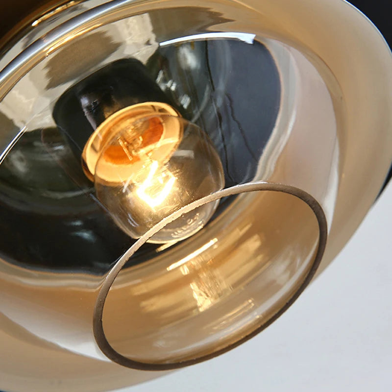 lustre en verre pour ambiance nordique élégante et moderne