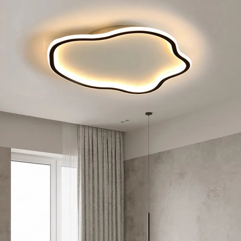 Plafond moderne à LEDs lampes lustre modélisation créative plafonnier salon chambre simple rond décor à la maison éclairage intérieur