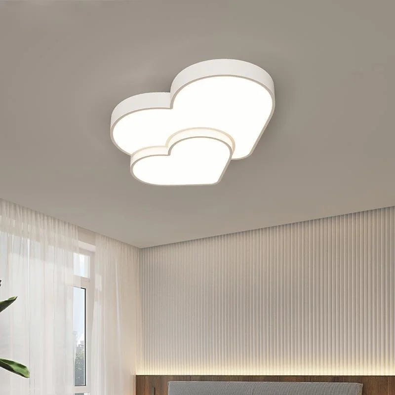 plafonnier moderne minimaliste étoiles coeurs luminaires décoratifs