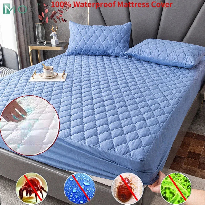 protege matelas imperméable antidérapant pour lit simple double queen king