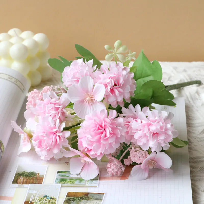 fleurs artificielles en soie pour mariage et décoration de jardin