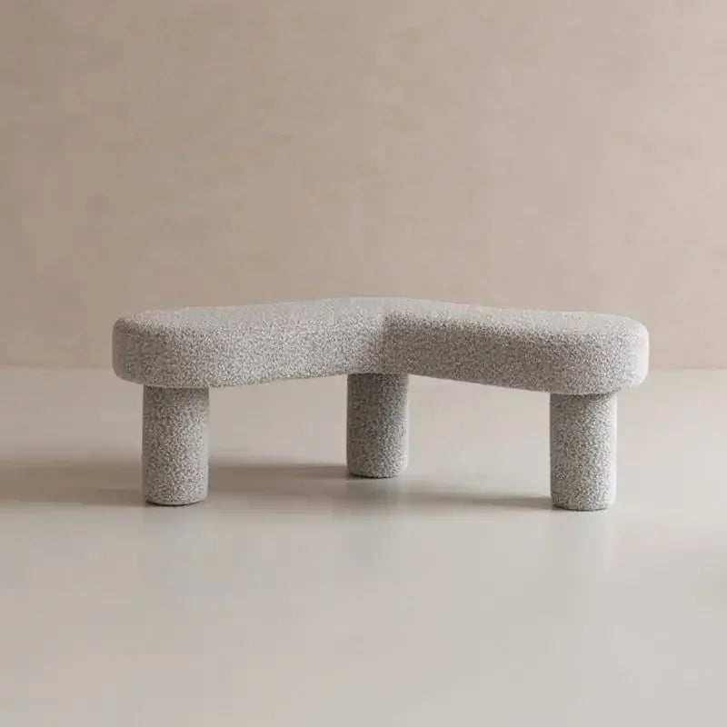 tabouret créatif moderne en tissu design nordique pour boutiques et entrées