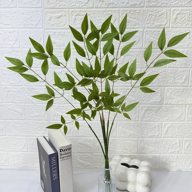 bouquet de feuilles de bambou artificielles pour décoration florale