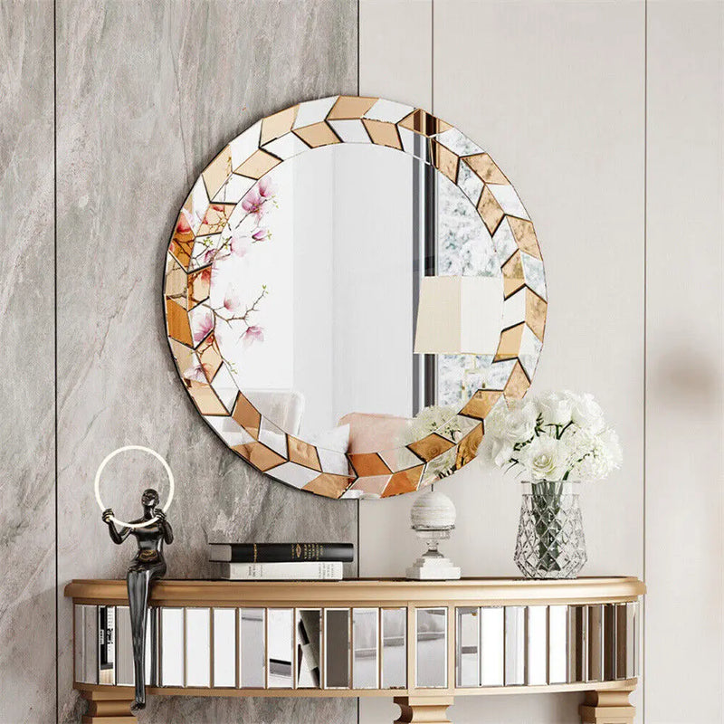 miroir mural décoratif moderne motif soleil design élégant