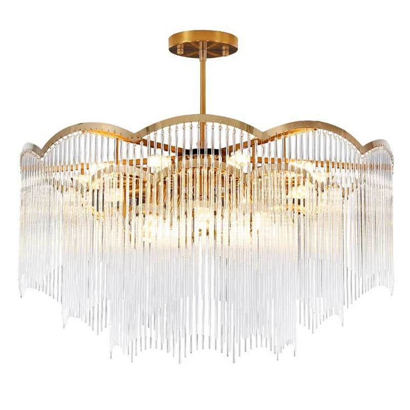 lustre en cristal moderne design luxe pour intérieur