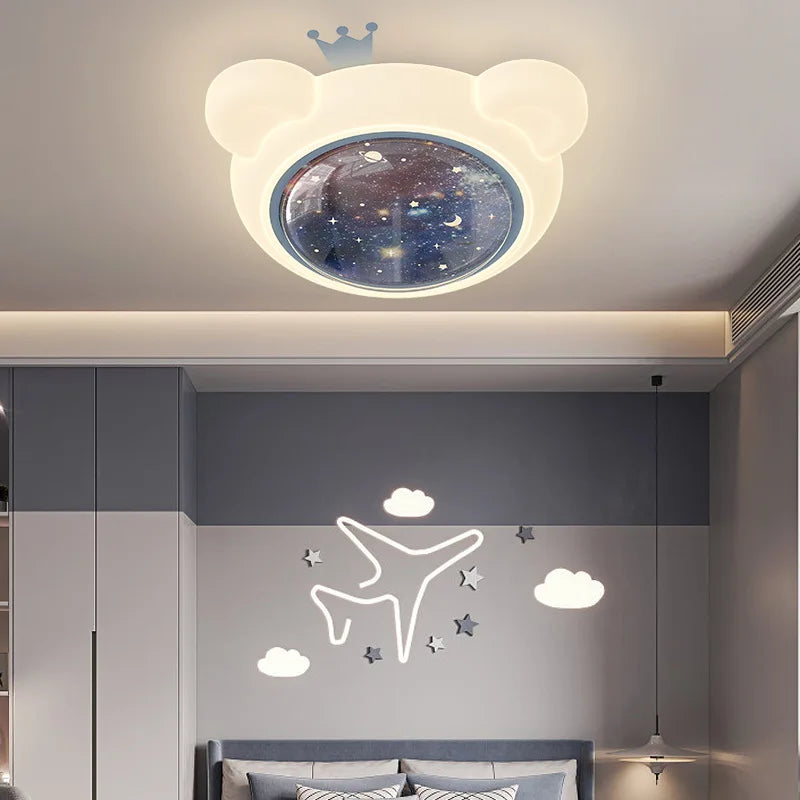 plafonnier led ciel étoilé style créatif pour enfant