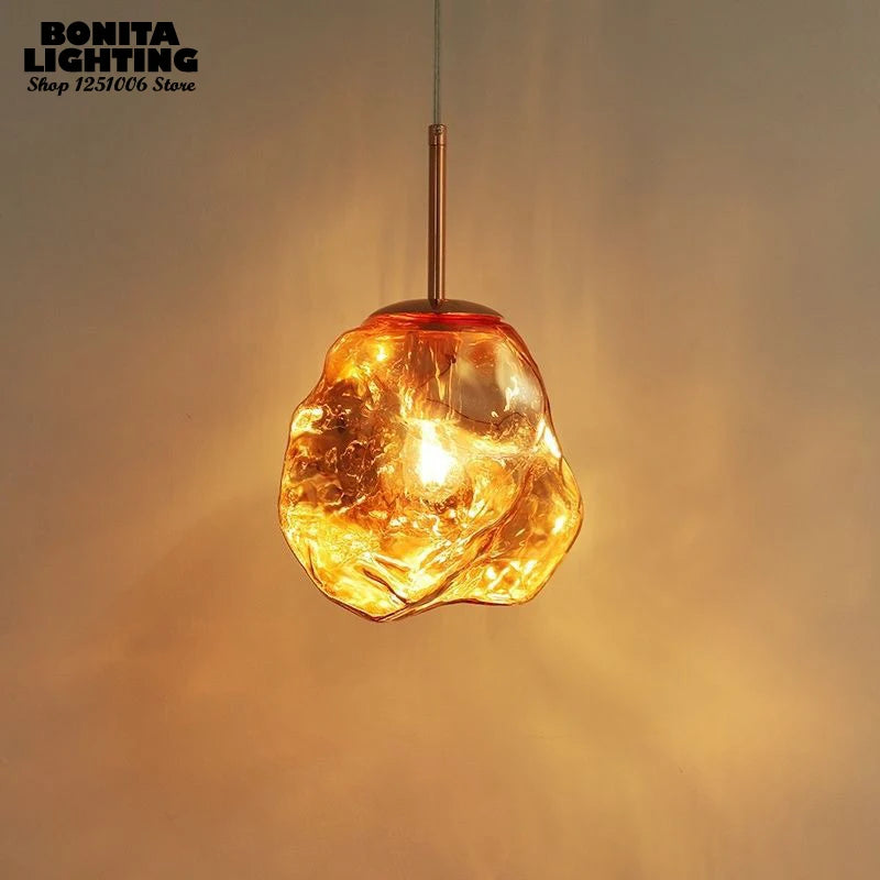 lustre en cristal design nordique pour éclairage intérieur décoratif