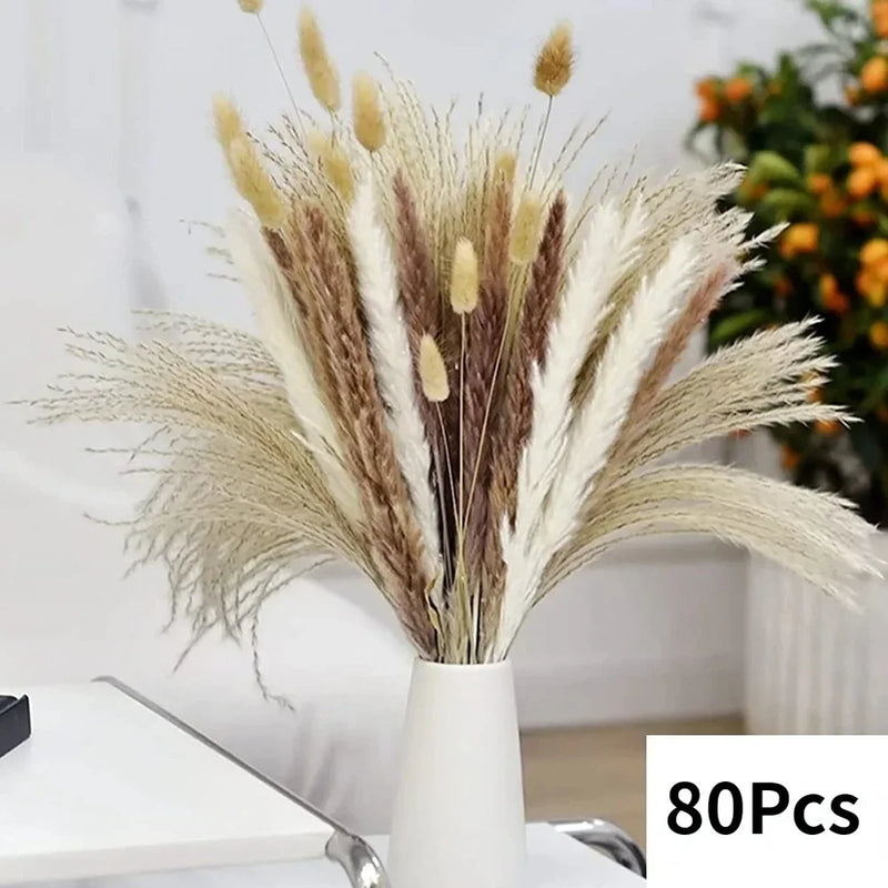 lot de 100 bouquets dherbe de pampa pour décoration bohème mariage